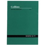 COLLINS NOTEBOOK WHERE IS IT AZ INDEX 120 PAGE A6 GREEN