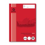 OLYMPIC NSW STUDENT BOOK 6MM DOUBLE RULED 250 X 175MM 32 PAGES RUBY