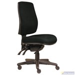 ERGOSELECT SPARK COMPACT SEAT HIGH BACK NO ARMS 3LEVER WITH SEAT SLIDE AND LUMEDIUM BACKAR PUMP APOLLO BLACK