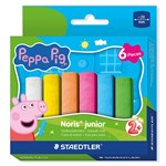 STAEDTLER NORIS JUNIOR PEPPA PIG SIDEWALK CHALK PACK OF 6