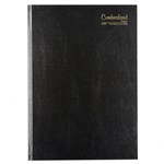 CUMBERLAND 42ECBK CASEBOUND DIARY 2 DAYS TO PAGE A4 BLACK