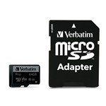 VERBATIM PRO MICRO SD CLASS10 64GB BLACK