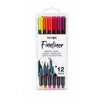 PICTOR FINELINER TRIANGULAR 04MM ASSORTED PACK 12
