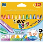 BIC KIDS PLASTIDECOR TRIANGULAR CRAYON ASSORTED PACK 12