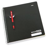 MARBIG ACCOHIDE 5 SUBJECT NOTEBOOK A4 250 PAGE BLACK 17189E