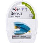 REXEL BEASTI MINI STAPLER BLUEYELLOW