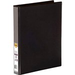 MARBIG CLEARVIEW INSERT RING BINDER 3D 25MM A4 BLACK