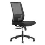 BURO MANTRA CHAIR MESH BACK WITHOUT ARMS 645 X 585 X 1165MM BLACK