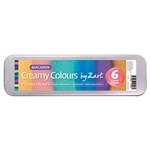 ZART PRIMECOLOURS CREAMY COLOURS WATERCOLOUR PAINT MACARON BOX 6