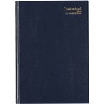 CUMBERLAND 41ECBL CASEBOUND DIARY DAY TO PAGE A4 BLUE