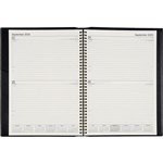 CUMBERLAND NORWICH 42S SPIRAL DIARY PVC 2 DAYS TO PAGE A4 BLACK