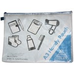 COLBY HANDY POUCH PENCIL CASE ZIP CLOSURE A3 BLUE