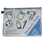 COLBY HANDY POUCH PENCIL CASE ZIP CLOSURE A4 BLUE