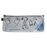 COLBY HANDY POUCH PENCIL CASE ZIP CLOSURE 135 X 330MM BLUE