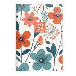 UPWARD CALENDAR YEAR DIARY A5 WEEK TO VIEW FASHION BEGONIA
