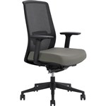 DAL JIRRA SIDE CONTROL SYNCHRO HIGH MESH BACK ARMS BLACK BACK MOCHA SEAT