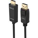 COMSOL DISPLAYPORT TO HDMI 4K CABLE 1METER BLACK