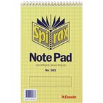 SPIRAX 563 NOTEBOOK REPORTERS SPIRAL BOUND TOP OPEN 100 PAGE 200 X 127MM