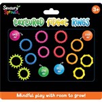 SENSORY SPROUTS TEXTURED FIDGET RINGS ASSORTED SET 12