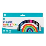 EDUCATIONAL COLOURS PAINT STICKS CLASSIC ASSORTED PACK 12