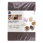 EDUCATIONAL COLOURS FRIENDSHIP COLOURS FOAM SHEETS PACK 30