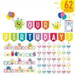 LEARNING CAN BE FUN GIGGLE  GROW BIRTHDAY BULLETIN BOARD SET 62