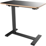 MALMO ELECTRIC MOBILE DESK 700 X 400MM BLACK BASE BLACK TOP