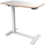 MALMO ELECTRIC MOBILE DESK 700 X 400MM WHITE BASE WHITE TOP