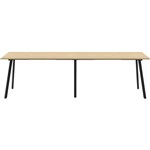 RAPIDLINE ETERNITY HIGH BAR TABLE 3600 X 750MM NATURAL OAKBLACK