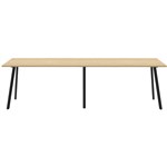 RAPIDLINE ETERNITY HIGH BAR TABLE 3600 X 900MM NATURAL OAKBLACK