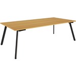RAPIDLINE ETERNITY MEETING TABLE 2400 X 1200MM BEECHBLACK