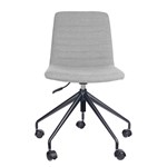 RAPIDLINE PIXEL SWIVEL 5 STAR BASE CHAIR  LIGHT GREYBLACK