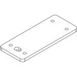 RAPIDLINE SHUSH30 SCREEN PLATE L SHAPE WHITE