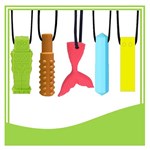 MTA ESSENTIALS SILICONE CHEWABLE NECKLACE ASSORTED SET OF 5