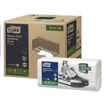 TORK 530180 W4 HEAVY DUTY CLEANING CLOTH FOLDED LARGE WHITE PACK 70 SHEETS
