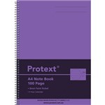 PROTEXT NOTE BOOK 8MM FEINT RULED 55GSM 100 PAGE A4 PURPLE