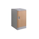 STEELCO ABS PLASTIC LOCKER 1 DOOR THIRD HEIGHT 700 X 380 X 500MM