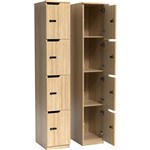 OLG KNOX 4 DOOR LOCKER 305 X 455 X 1805MM NEW OAK RAVINE