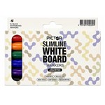 PICTOR WHITEBOARD MARKER SLIMLINE ASSORTED PACK 6
