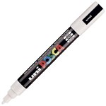 POSCA PC5M PAINT MARKER BULLET MEDIUM 25MM WHITE