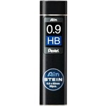 PENTEL C279 AIN STEIN MECHANICAL PENCIL LEAD REFILL 09MM HB BLACK TUBE 36