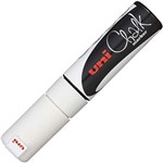 UNIBALL CHALK MARKER CHISEL TIP 8MM WHITE