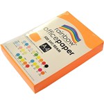 RAINBOW COLOURED A4 COPY PAPER 75GSM 500 SHEETS FLURO ORANGE
