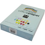 RAINBOW COLOURED A4 COPY PAPER 80GSM 500 SHEETS SKY BLUE