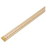 MTA ESSENTIALS RULER WITH BRASS ENDS 1 METER GOLD