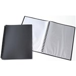 OLYMPIC DISPLAY BOOK REFILLABLE 20 PAGE A4 MATT BLACK
