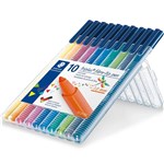 STAEDTLER 323 TRIPLUS FINELINE PEN ASSORTED PACK 10