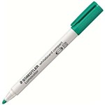 STAEDTLER 341 LUMOCOLOR COMPACT WHITEBOARD MARKER BULLET GREEN BOX 10