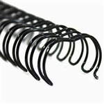GOLD SOVEREIGN WIRE BINDING COMB 23 LOOP 6MM  A4 BLACK BOX 100