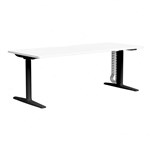 BURO SYNTRA HEIGHT ADJUSTABLE DESK 1800 X 750MM BLACK FRAME